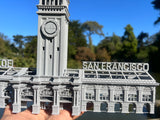 Port of SF N-Scale Miniature Ferry Building Train Station + Clock Tower Gray 1/160 by Gold Rush Bay