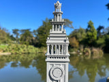 Port of SF N-Scale Miniature Ferry Building Train Station + Clock Tower Gray 1/160 by Gold Rush Bay