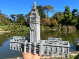 Port of SF N-Scale Miniature Ferry Building Train Station + Clock Tower Gray 1/160 by Gold Rush Bay