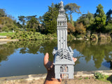 Port of SF N-Scale Miniature Ferry Building Train Station + Clock Tower Gray 1/160 by Gold Rush Bay