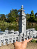 Port of SF N-Scale Miniature Ferry Building Train Station + Clock Tower Gray 1/160 by Gold Rush Bay