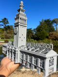 Port of SF N-Scale Miniature Ferry Building Train Station + Clock Tower Gray 1/160 by Gold Rush Bay