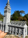 Port of SF N-Scale Miniature Ferry Building Train Station + Clock Tower Gray 1/160 by Gold Rush Bay