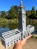 Port of SF N-Scale Miniature Ferry Building Train Station + Clock Tower Gray 1/160 by Gold Rush Bay