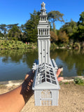 Port of SF N-Scale Miniature Ferry Building Train Station + Clock Tower Gray 1/160 by Gold Rush Bay