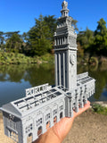 Port of SF N-Scale Miniature Ferry Building Train Station + Clock Tower Gray 1/160 by Gold Rush Bay