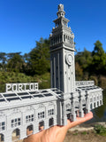 Port of SF N-Scale Miniature Ferry Building Train Station + Clock Tower Gray 1/160 by Gold Rush Bay