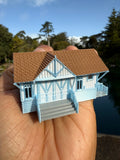 Miniature COLOR HO-Scale Stars Hollow Miss Patty’s Ballet School Barn Built Assembled 1/87 Scale