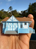 Miniature COLOR HO-Scale Stars Hollow Miss Patty’s Ballet School Barn Built Assembled 1/87 Scale