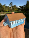 Miniature COLOR HO-Scale Stars Hollow Miss Patty’s Ballet School Barn Built Assembled 1/87 Scale