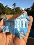 Miniature COLOR HO-Scale Stars Hollow Miss Patty’s Ballet School Barn Built Assembled 1/87 Scale