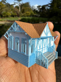 Miniature COLOR HO-Scale Stars Hollow Miss Patty’s Ballet School Barn Built Assembled 1/87 Scale