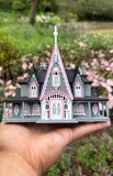 Miniature #41 COLOR HO-Scale Rotwood Cottage House Victorian Mansion Nevermore Dollhouse Assembled