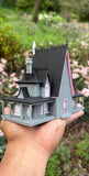 Miniature #41 COLOR HO-Scale Rotwood Cottage House Victorian Mansion Nevermore Dollhouse Assembled