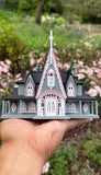 Miniature #41 COLOR HO-Scale Rotwood Cottage House Victorian Mansion Nevermore Dollhouse Assembled