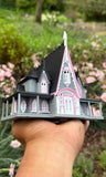 Miniature #41 COLOR HO-Scale Rotwood Cottage House Victorian Mansion Nevermore Dollhouse Assembled
