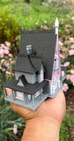 Miniature #41 COLOR HO-Scale Rotwood Cottage House Victorian Mansion Nevermore Dollhouse Assembled