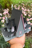 Miniature #41 COLOR HO-Scale Rotwood Cottage House Victorian Mansion Nevermore Dollhouse Assembled