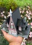 Miniature #41 COLOR HO-Scale Rotwood Cottage House Victorian Mansion Nevermore Dollhouse Assembled