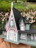 Miniature #41 COLOR N-Scale Rotwood Cottage House Victorian Mansion Nevermore Dollhouse Assembled