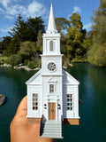 Small Miniature COLOR N-Scale Stars Hollow Church Victorian Built Assembled