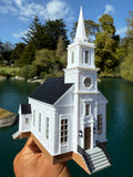 Small Miniature COLOR N-Scale Stars Hollow Church Victorian Built Assembled