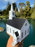 Small Miniature COLOR N-Scale Stars Hollow Church Victorian Built Assembled