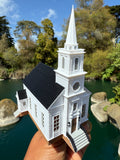 Small Miniature COLOR N-Scale Stars Hollow Church Victorian Built Assembled