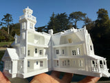 Opening Miniature N-Scale Practical Magic Victorian House Assembled with Hinge