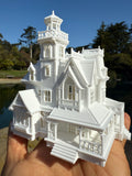 Opening Miniature N-Scale Practical Magic Victorian House Assembled with Hinge