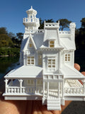 Opening Miniature N-Scale Practical Magic Victorian House Assembled with Hinge