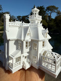Opening Miniature N-Scale Practical Magic Victorian House Assembled with Hinge