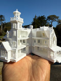 Opening Miniature N-Scale Practical Magic Victorian House Assembled with Hinge
