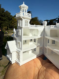 Opening Miniature N-Scale Practical Magic Victorian House Assembled with Hinge