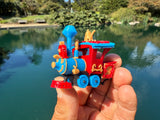 Small COLOR Miniature N-Scale Casey Circua Locomotive Theme Park Ride Built w/Seating