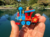 Small COLOR Miniature N-Scale Casey Circua Locomotive Theme Park Ride Built w/Seating