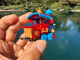 Small COLOR Miniature N-Scale Casey Circua Locomotive Theme Park Ride Built w/Seating