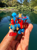 COLOR Miniature HO-Scale Casey Circus Locomotive Theme Park Ride Built w/Seating