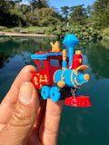 COLOR Miniature HO-Scale Casey Circus Locomotive Theme Park Ride Built w/Seating