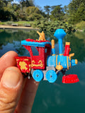 COLOR Miniature HO-Scale Casey Circus Locomotive Theme Park Ride Built w/Seating