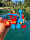 COLOR Miniature HO-Scale Casey Circus Locomotive Theme Park Ride Built w/Seating