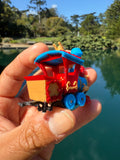 COLOR Miniature HO-Scale Casey Circus Locomotive Theme Park Ride Built w/Seating