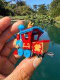 COLOR Miniature HO-Scale Casey Circus Locomotive Theme Park Ride Built w/Seating