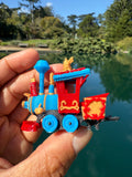 COLOR Miniature HO-Scale Casey Circus Locomotive Theme Park Ride Built w/Seating