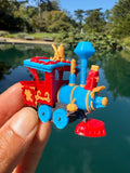 COLOR Miniature HO-Scale Casey Circus Locomotive Theme Park Ride Built w/Seating