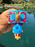 COLOR Miniature HO-Scale Casey Circus Locomotive Theme Park Ride Built w/Seating