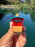 COLOR Miniature HO-Scale Casey Circus Locomotive Theme Park Ride Built w/Seating