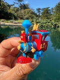 COLOR Miniature HO-Scale Casey Circus Locomotive Theme Park Ride Built w/Seating