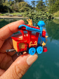 COLOR Miniature HO-Scale Casey Circus Locomotive Theme Park Ride Built w/Seating