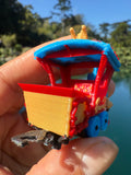 COLOR Miniature HO-Scale Casey Circus Locomotive Theme Park Ride Built w/Seating